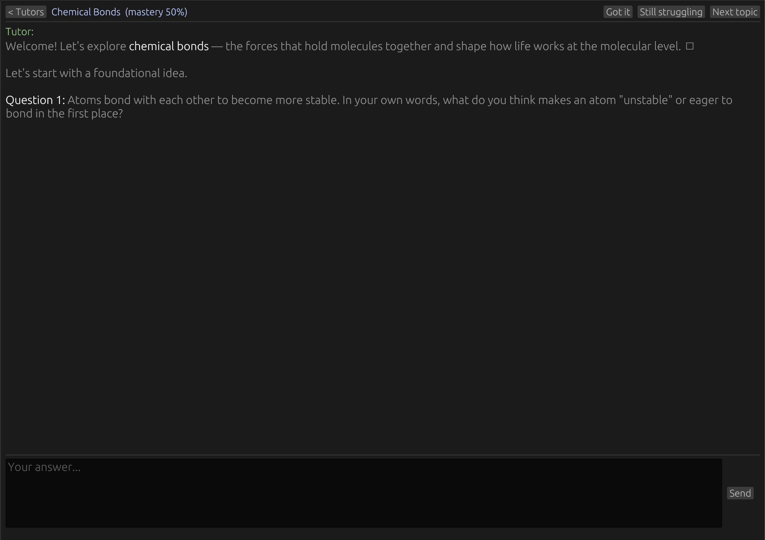 Tutor Chat